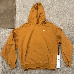 NWT Alo Yoga Accolade Hoodie Sweatshirt Toffee XS
